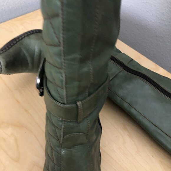 Zandalee Gamuzo Quilted & Buckled Boots - Made in Italy - Picture 9 of 12